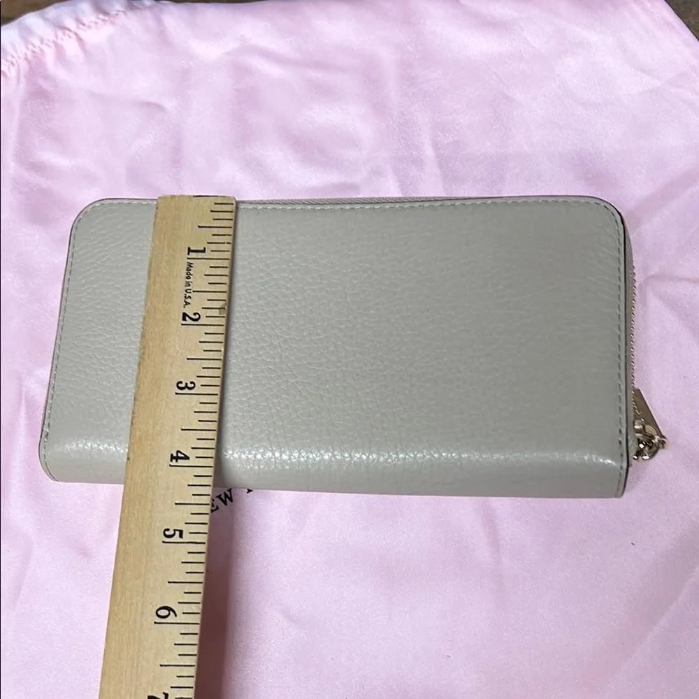 Kate Spade Leila‎ Light Sand Leather Triple Compartment Satchel Bag & wallet Set